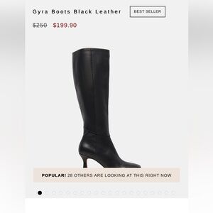 Dolce Vita Gyra Black Knee-High Women's Boots